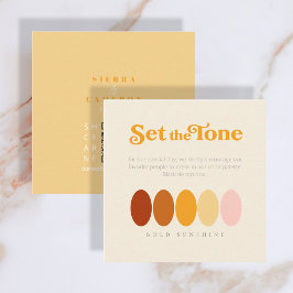 Set der Tone Bold Sunshine Color Palette ID1048 Begleitkarte
