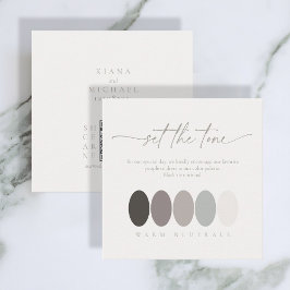 Set der Tone-Neutrals-Farbpalette ID1020 Begleitkarte