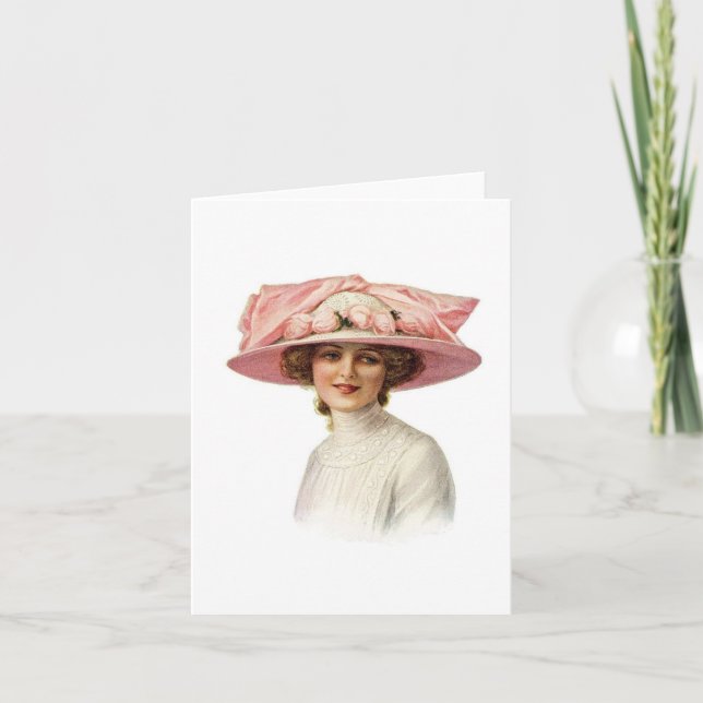 Set der Vintagen Millinery Notecard (3) Karte (Vorderseite)