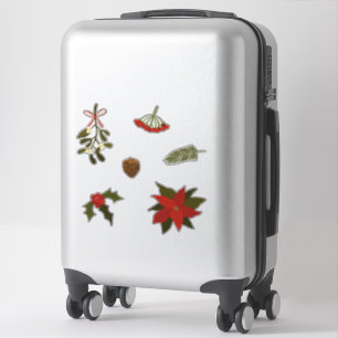 Set der Weihnachtsmotive Aufkleber