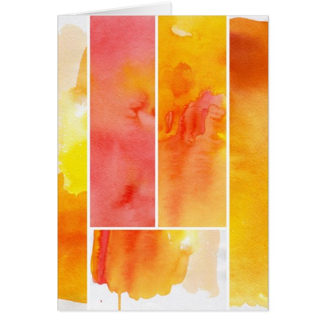 Set des abstrakten Watercolor handgemalt (Vorne)