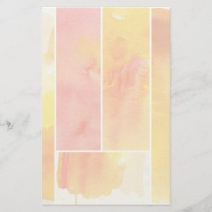 Set des abstrakten Watercolor handgemalt Briefpapier