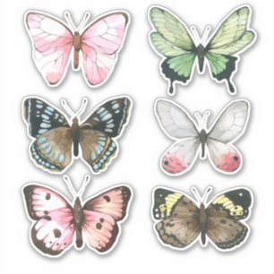 Set des Aquarellkrauts Aufkleber