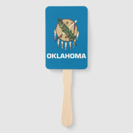 Set des Handfächers mit der Flagge von Oklahoma St Fächer