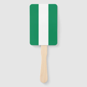 Set des Handfächers mit nigerianischer Flagge Fächer