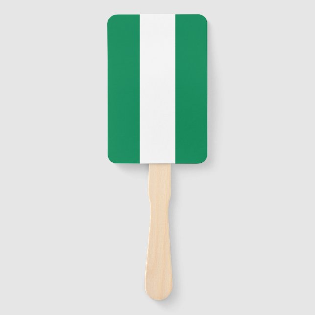 Set des Handfächers mit nigerianischer Flagge Fächer (Vorderseite)