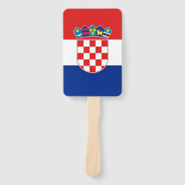 Set des Handfans mit der Flagge Kroatiens Fächer