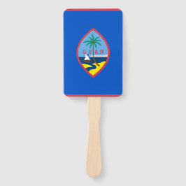 Set des Handfans mit der Flagge von Guam, USA Fächer