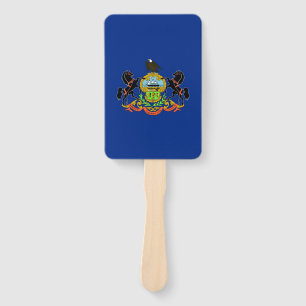 Set des Handfans mit der Flagge von Pennsylvania, Fächer