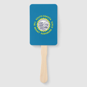 Set des Handfans mit der Flagge von South Dakota, Fächer