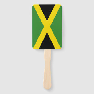 Set des Handfans mit Flagge von Jamaika Fächer