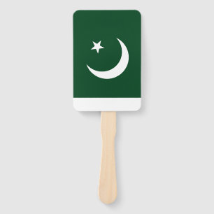 Set des Handfans mit pakistanischer Flagge Fächer
