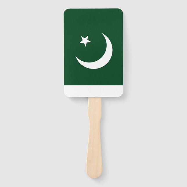 Set des Handfans mit pakistanischer Flagge Fächer (Vorderseite)