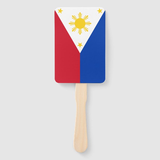 Set des Handfans mit philippinischer Flagge Fächer (Vorderseite)