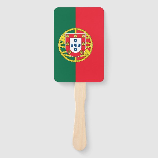 Set des Handfans mit portugiesischer Flagge Fächer (Vorderseite)