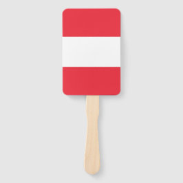 Set des Handgebläses mit österreichischer Flagge Fächer