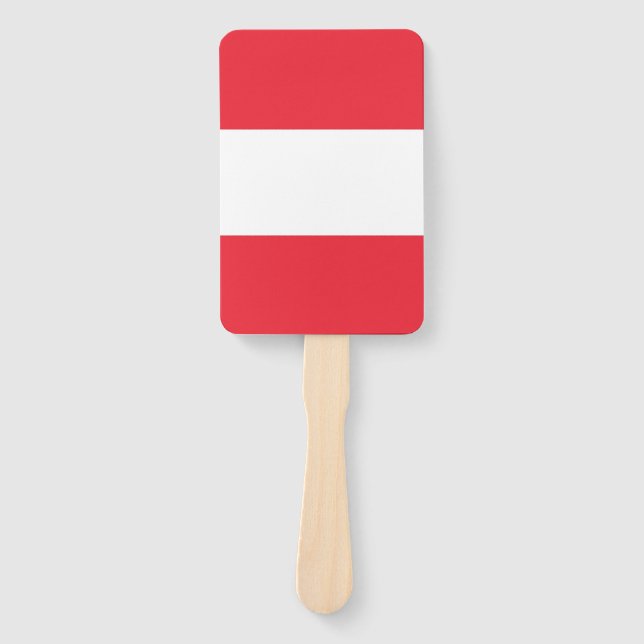 Set des Handgebläses mit österreichischer Flagge Fächer (Vorderseite)