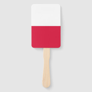 Set des Handgebläses mit polnischer Flagge Fächer