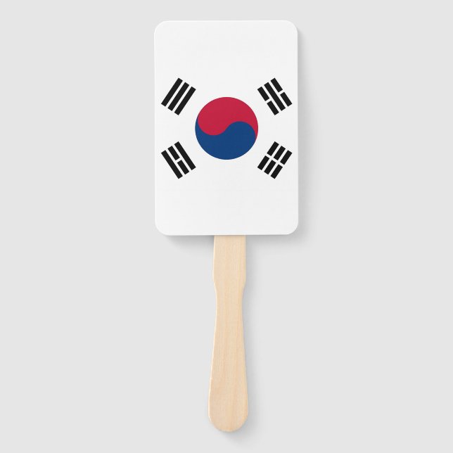 Set des Handlüfters mit der Flagge Südkoreas Fächer (Vorderseite)