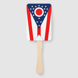 Set des Handlüfters mit der Flagge von Ohio Staat, Fächer