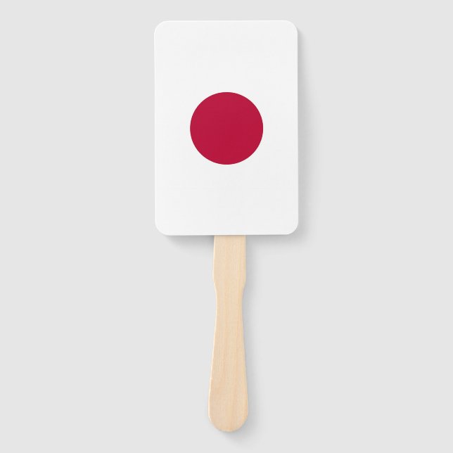Set des Handlüfters mit japanischer Flagge Fächer (Vorderseite)
