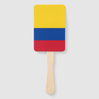 Set des Handlüfters mit kolumbianischer Flagge