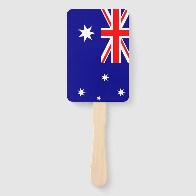 Set des Handventilators mit australischer Flagge Fächer (Vorderseite)