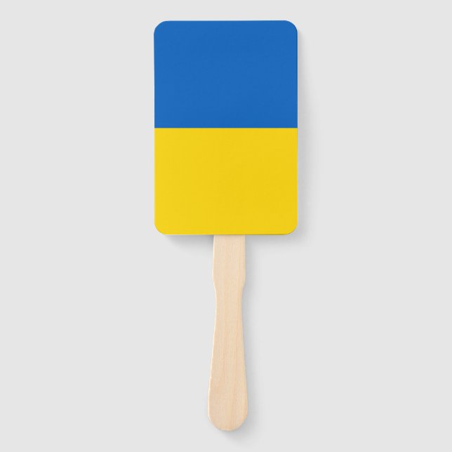 Set des Handventilators mit der Flagge der Ukraine Fächer (Vorderseite)