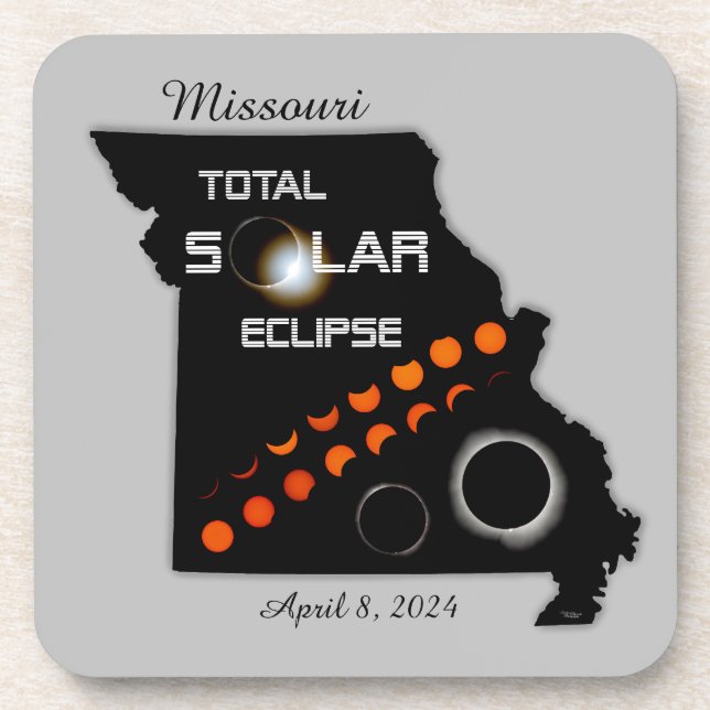 Set des Untersetzer von Missouri Solar Eclipse 6 (Vorderseite)