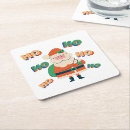 Set des Weihnachtsmanns-Untersetzer Rechteckiger Pappuntersetzer