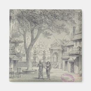 Set Design for Act II of the oper 'Lakme' Magnet