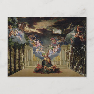 Set-Design für 'Atys' von Jean-Baptiste Lully Postkarte