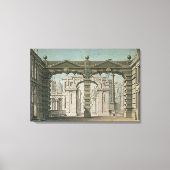 Set-Design für die Weltpremiere Leinwanddruck (Vorderseite)