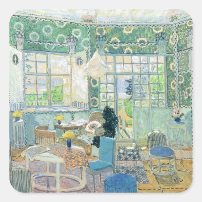 Set-Design für Ibsen Bühne spielen "Little Quadratischer Aufkleber (Vorderseite)