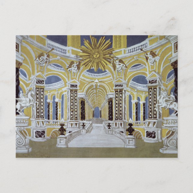 Set-Design für 'The Magic Flute' Postkarte (Vorderseite)