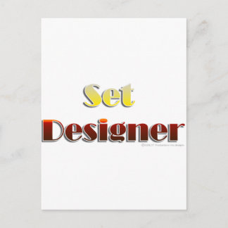 Set-Designer (nur Text) Postkarte