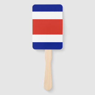 Set eines Handfans mit der Flagge Costa Ricas Fächer