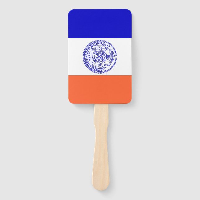 Set eines Handfans mit der Flagge von New York Cit Fächer (Vorderseite)