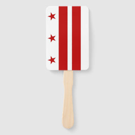 Set eines Handfans mit Flagge von Washington DC, U Fächer