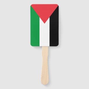 Set eines Handfans mit palästinensischer Flagge Fächer