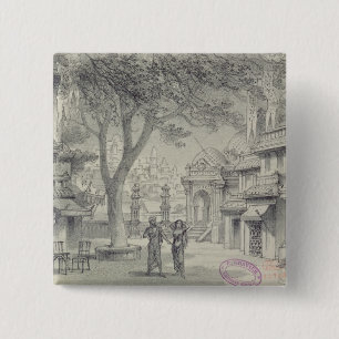 Set-Entwurf für Tat II der Oper 'Lakme Button