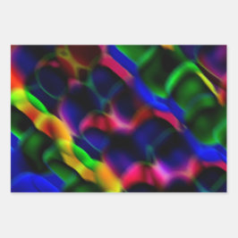 Set für Abstraktes Papierwaschpapier mit mehreren  Geschenkpapier Set