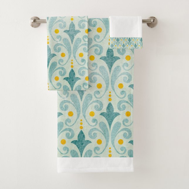 Set für blaue und gelbe Handtücher (Insitu)