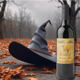 Set für das anpassbare Hexenbrew-Label Weinetikett