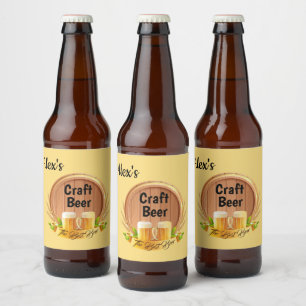 Set für das benutzerdefinierte Bechteretikett Bierflaschenetikett