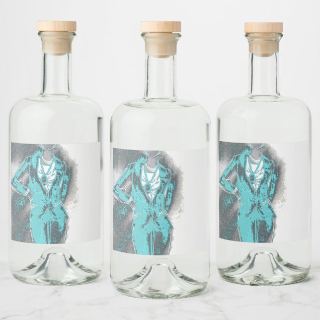 Set für das Etikett "Lebensmittel und Getränke" (Flaschen)