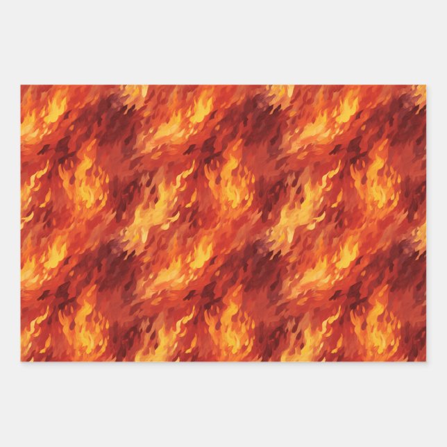 Set für das Flammschutzpapier Geschenkpapier Set (Vorderseite)