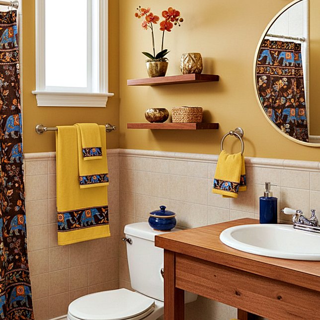 Set für das Handtuch von hellen Elefanten (Von Creator hochgeladen)