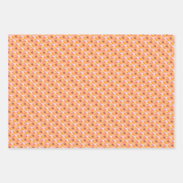 Set für das helle Blumenmuster Geschenkpapier Set