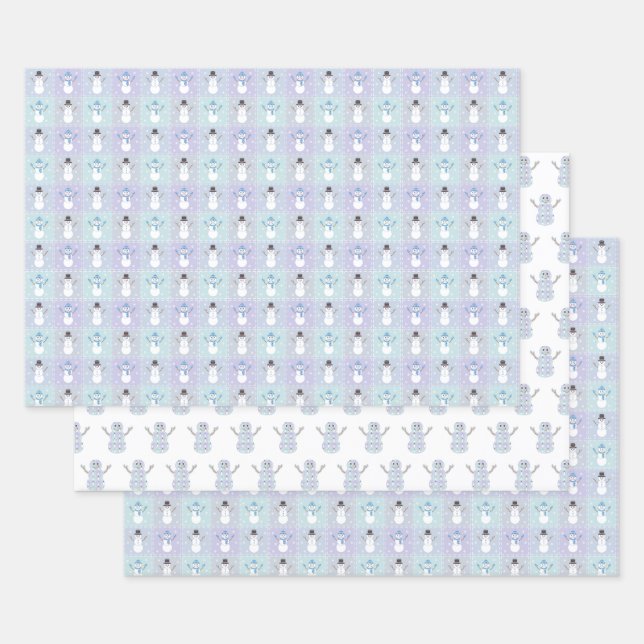 Set für das Winterquilt-Papier Geschenkpapier Set (Set)